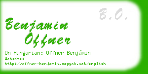 benjamin offner business card